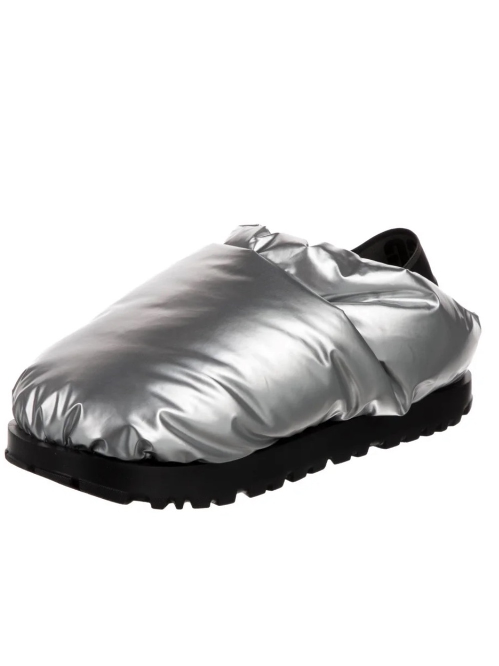 Silver Ugg Spaceslider Slipper Nylon Slingback Flats in Original Box